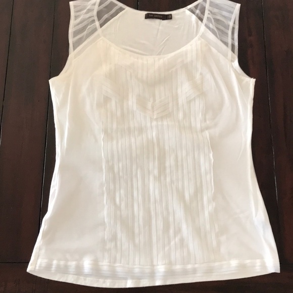 The Limited Sleeveless Top with Sheer Details - Picture 1 of 5